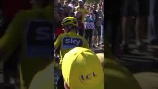 Mont Ventoux returns to the Tour de France when this happened 😳🏃‍♂️ cycling [upl. by Tallou]