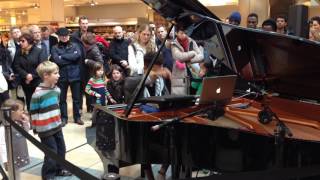 Tokio Myers performing at Canada Place Canary Wharf London [upl. by Arlena]