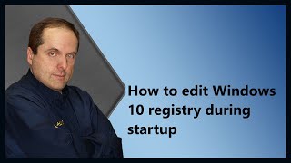 How to edit Windows 10 registry during startup [upl. by Atteuqram491]