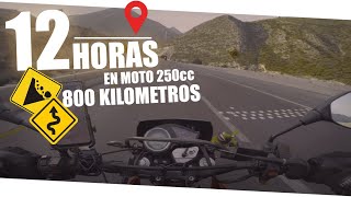 Viaje De 800Km En Moto De 250ccCiudad De MéxicoSaltillo Coahuila12 HORAS EN MOTO [upl. by Alessig]