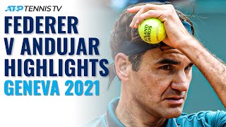 Roger Federer vs Pablo Andujar Highlights  Geneva 2021 [upl. by Stephani]