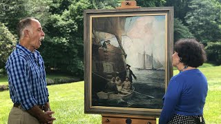 1923 Frank Schoonover Oil Painting  Best Moment  ANTIQUES ROADSHOW  PBS [upl. by Elleirad720]