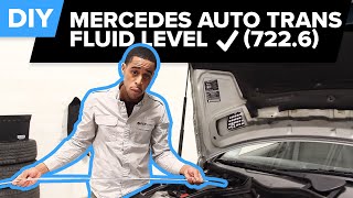 How to Check Mercedes Automatic Transmission Fluid Level 7226  DIY Friendly [upl. by Aniram160]