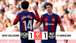 Rayo Vallecano vs Barcelona  La Liga 2324  Highlights Game [upl. by Beach]