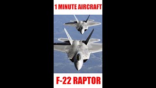 One Minute Aircraft  F22 Raptor [upl. by Edrahs748]