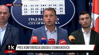 VANREDNA Pres konferencija Draška Stanivukovića [upl. by Ahseenyt36]