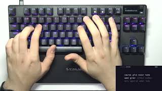 STEELSERIES Apex Pro TKL Gen 3 4 Mins of ASMR [upl. by Carlota]