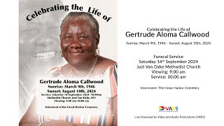 Celebrating the Life of Gertrude Aloma Callwood [upl. by Novehs]