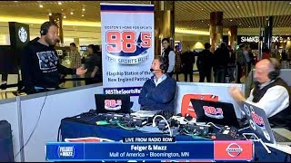 Felger amp Mazz  Good conversation with David Portnoy at Super Bowl [upl. by Katee]