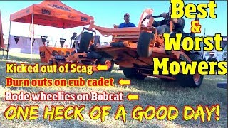 Best and Worst Lawnmowers of 2018 amp 2019 Plus Kicked out of the Scag booth [upl. by Anawaj]