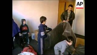 KOSOVO SERBIA ETHNIC ALBANIANS FLEE FROM HOMES [upl. by Weslee67]