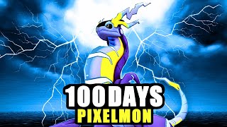 I Spent 100 Days Getting A LEGENDARY Team in Minecraft Pixelmon [upl. by Laehcym860]