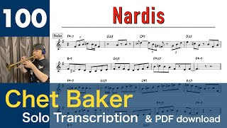 Nardis 1985 Chet Baker Solo Transcription 100 [upl. by Adnicaj900]