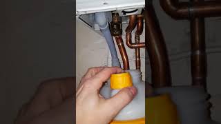 F28 Error Gas boiler stopped  How to fix condensate problem on gas boiler [upl. by Aninaig]