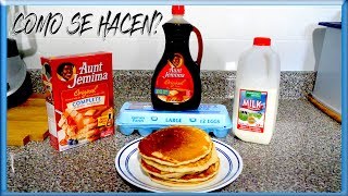 COMO HACER PANCAKES CASEROS RECETA SECRETA FACIL Y RAPIDO [upl. by Aihselef406]