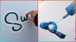 Satisfying Calligraphy That Will Relax You Before Sleep [upl. by Mailiw948]