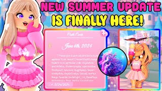 NEW Summer Update Is Finally Here New Tidal Glow Halo Dorm Furniture And More Royale High Update [upl. by Blas]