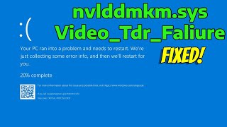 How To Fix Video TDR Faliure nvlddmkmsys in Windows 11 [upl. by Sivra456]