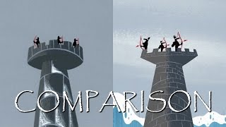 SAMURAI JACK quotThree Blind Archersquot  Shot Comparison [upl. by Nnagem449]