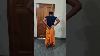 How to wear dhoti  dhoti kaise pahne dhoti sanatandharma indiantredition new ourculture [upl. by Nikita]