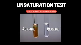 Testing alkane amp alkene with bromine water [upl. by Immac]