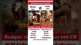 Kalki 🆚 Martin Movie Box Office Collection shorts kalki martin srt movie masala movie review [upl. by Netsrijk166]