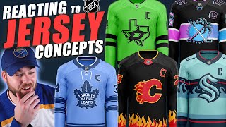 NHL Hockey Jersey Concepts Excellent Set [upl. by Eidod893]