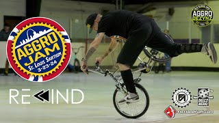 AGGRO JAM  St Louis Skatium 32324  REWIND Old School BMX Freestyle [upl. by Otnas]