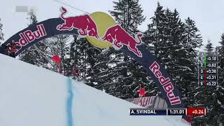 Horrible Ski Downhill crash Streif Kitzbühel Hahnenkamm [upl. by Dnalyram]