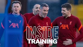 Inside Training LFC Legends reunite ahead of Barca friendly Gerrard back in Red [upl. by Aloise]