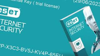 ESET NOD32 ANTIVIRUS Free Trial License activation key for 30 days  June 29 2023 [upl. by Tidwell]