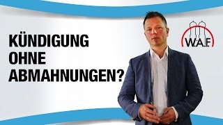 Wieso bekomme ich die Kündigung Ich habe doch nicht mal drei Abmahnungen  Betriebsrat Video [upl. by Aennil]