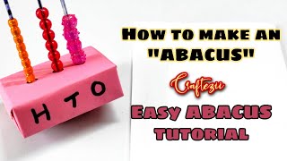 Easy abacus tutorial  How to make an Abacus  class project  Holiday Homework Maths  diy viral [upl. by Uot290]