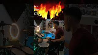 Fire Force Opening 「Inferno」  Mrs GREEN APPLE Drum Cover 🥁🔥 part2 fireforce mrsgreenapple [upl. by Aicirtam]