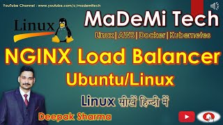 NGINX loadbalance in UbuntuLinux in HINDI  MademiTech [upl. by Annuhsal]