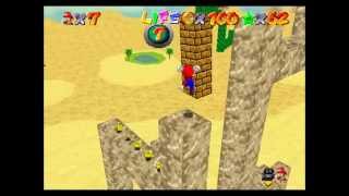 SM64 The Green Stars  Course 8 Scorching Desert [upl. by Moina783]