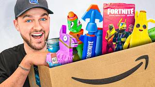 I Bought Every Fortnite Toy On Amazon [upl. by Nylekcaj]