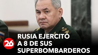 Tensión en aumento Rusia ejercitó a 8 de sus superbombarderos  26Global [upl. by Arten]