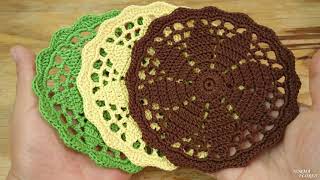 Como tejer carpeta tapete fácil a crochet para principiantes paso a paso [upl. by Lilybelle]