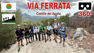 Ferrata Castillo del Águila  ViveAventura [upl. by Arehc774]