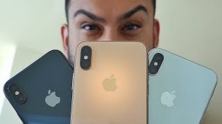 iPhone Xs Gold vs Space Gray vs Silver [upl. by Naitsirhc160]