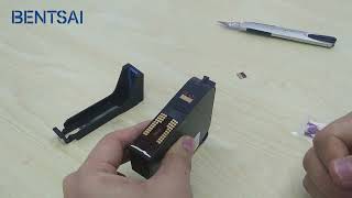 How to refill ink cartridge for BENSTAI B30 and B80 handheld inkjet printer [upl. by Iadrahs]