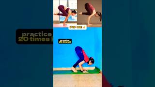 How to do crow pose  music shorts yoga [upl. by Tichon]