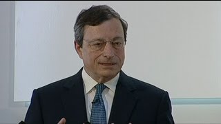 ECBs Draghi to the euros rescue [upl. by Nanerb]