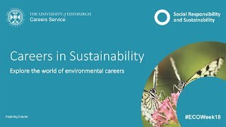 Careers in Sustainability 2018 [upl. by Bores]