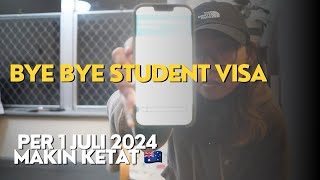 PERATURAN STUDENT VISA ONSHORE TERBARU MULAI 1 JULI [upl. by Natascha]