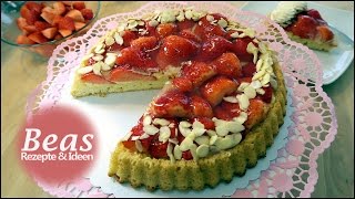 Tortenboden Rezept  Obstboden backen mit Erdbeeren  Einfach selber machen  Erdbeerkuchen [upl. by Nesyaj511]