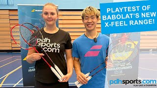 Babolat XFeel 24 Badminton racket range review by pdhsports [upl. by Lamraj956]