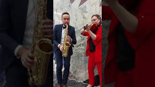 Dance monkey saxophone cover Natali violin [upl. by Whelan]