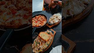 Best pizza pasta and loaded fries 🍟 😋❤️trending food ytshorts foodie pizza loadedfries pasta [upl. by Nonnac]